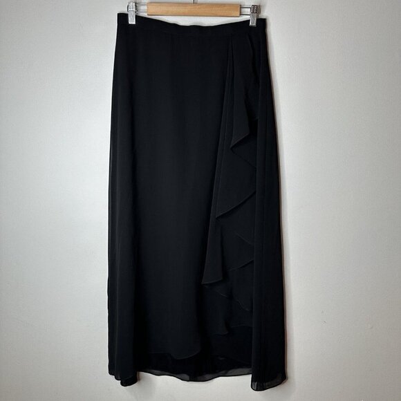 Adrianna Papell Elegant Black Maxi Skirt - Picture 1 of 10